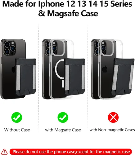 Miniatura 7 de Cartera Magsafe 2 en 1, Soporte Ajustable, Ventana de ID Abierta, Cartera Magnética para iPhone 17/16/15/14 Pro Max/14 Pro/14 Plus/13/12 Series