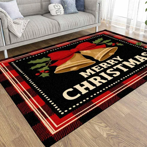 Miniatura 35 de TOMWISH - Alfombra abstracta pintada a mano en blanco y negro con pintura dorada, sala de estar, dormitorio, decoración de suelo, alfombra