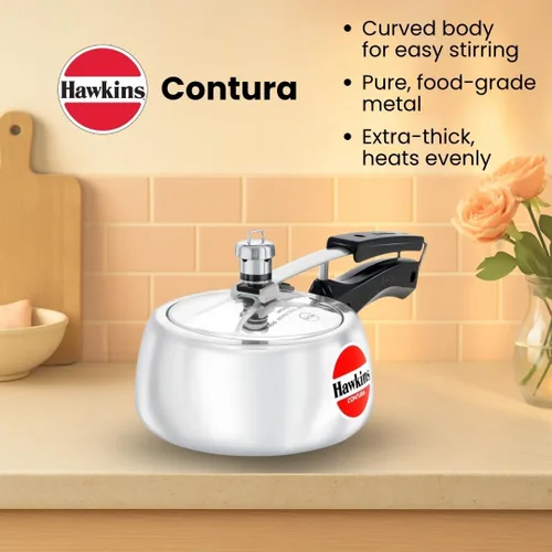 Miniatura 8 de Hawkins Contura 2L Olla a presión con tapa interior de aluminio (plateado)