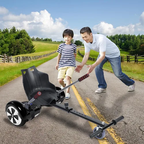 Miniatura 6 de Accesorio de asiento Hoverboard de capacidad de 265 libras, 27 a 39 pulgadas de longitud ajustable, accesorio de Go Kart con asiento cómodo