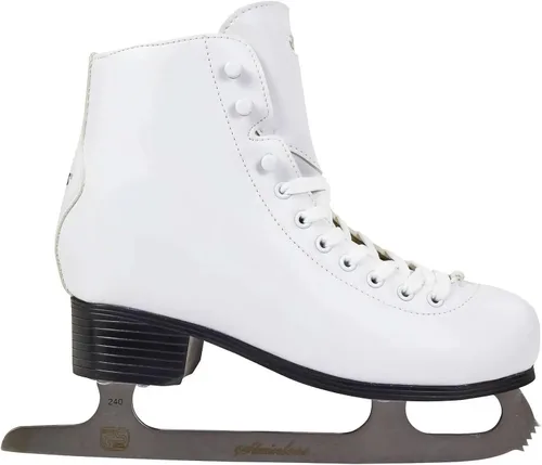 Miniatura 2 de Roces Patines de hielo Paradise de corte medio para mujer, de acero inoxidable, con forma anatómica, con cierre de cordones