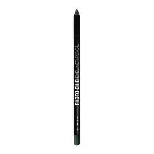 NUEVO Lápiz delineador de ojos City Color Photo Chic altamente pigmentado en verde cazador (sellado)