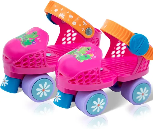 Miniatura 9 de Patines de cuatro ruedas ajustables para niños y niñas de 2 a 6 años - Patines cómodos y seguros para interiores y exteriores, principiantes