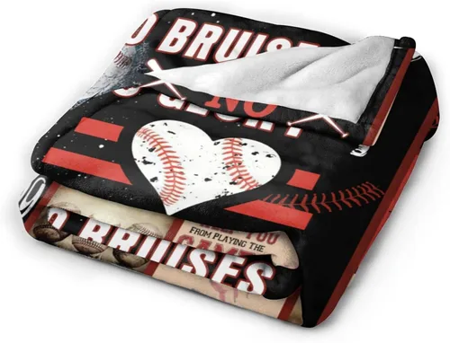 Miniatura 5 de Manta de Béisbol Regalo de Béisbol para Niños Suave Cálida Decoración de Béisbol Deportiva Manta de Sofá de Vellón Polar Felpa Esponjosa Ligera