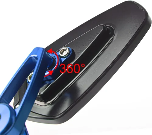Miniatura 3 de Espejo de motocicleta de aleación de aluminio CNC para motocicleta de 0.866 in, 0.984 in, 7/8 pulgadas, interfaz de extremos de manillar