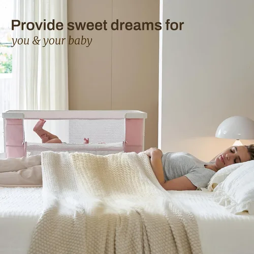 Miniatura 7 de Moisés eléctrico para bebé con movimiento mecedor, 3 en 1, para recién nacido con 5 alturas ajustables, cama automática para niño/niño, rosa