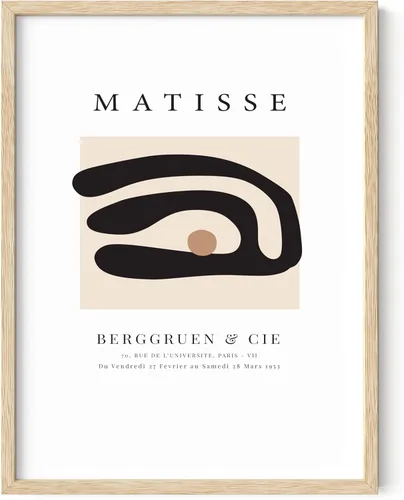 Miniatura 48 de HAUS AND HUES Matisse - Impresión artística minimalista y moderna, arte estético de Henri Matisse, póster abstracto para dormitorio, habitación
