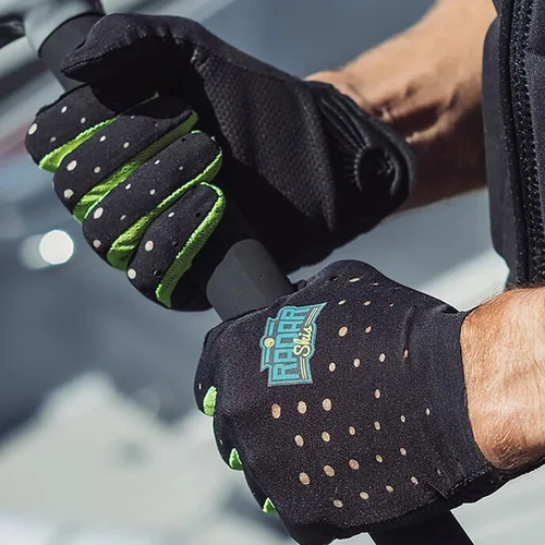Miniatura 6 de Radar Men's Range Water Sports Gloves - Amara Grip Palm, Perforated Nylon Backhand, Thumb Bumper Protection, Lightweight Stretch Fit Design