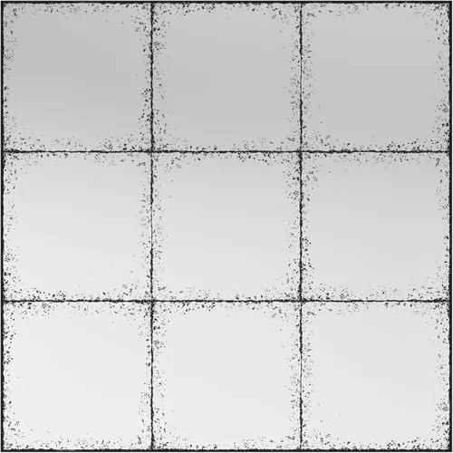 Miniatura 6 de whitebeach Espejo negro para ventana, espejo de pared de granja, espejo de repisa para chimenea, entrada, pasillo, sala de estar, 36 x 36 pulgadas