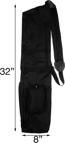 Miniatura 7 de Murray Sporting Goods Bolsa de golf para el domingo Bolsa de golf negra ligera de viaje con correa acolchada para el hombro para práctica de campo