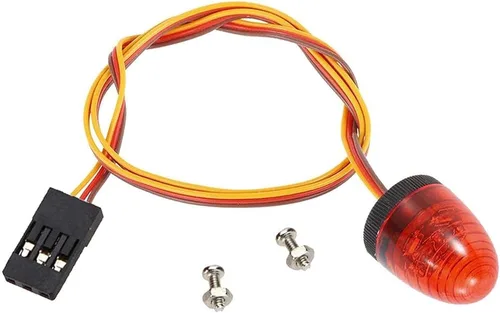 Miniatura 16 de 2 luces LED ultra brillantes de policía, lámpara estroboscópica de flash giratorio, 5 modos para 1/8 1/10 1/14 RC coche extinción de incendios