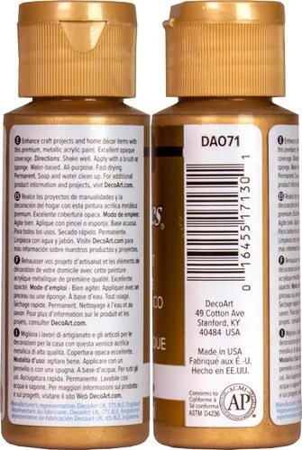 Miniatura 2 de DecoArt DASK268 – Pintura de acabado Dazzling Metallics – paquete de muestras
