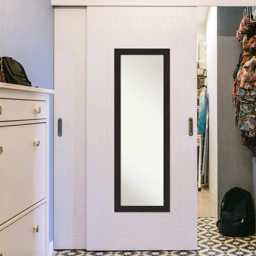 Miniatura 6 de Amanti Art Espejo de pared para puerta, espejo de longitud completa (51.5 x 17.5 pulgadas), espejo estrecho de cuerpo completo para muebles y espejo