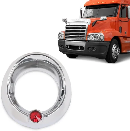Miniatura 9 de CHEDA Cubierta de plástico cromado de color rojo compatible con Older Freightliner Century Coronado o Columbia 20820