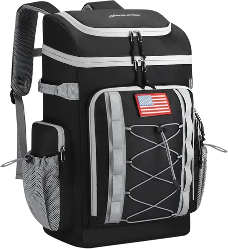 Maelstrom Mochila enfriadora, mochila térmica suave con aislamiento para 50 latas, portátil, ligera, a prueba de fugas, enfriador de playa de gran