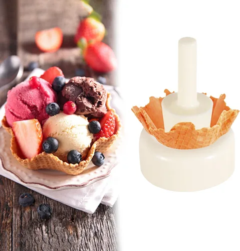 Miniatura 3 de Máquina para hacer conos de gofres crujientes, rodillo de cono de plástico para hacer helados, herramienta formadora de conos de gofres, pastelería