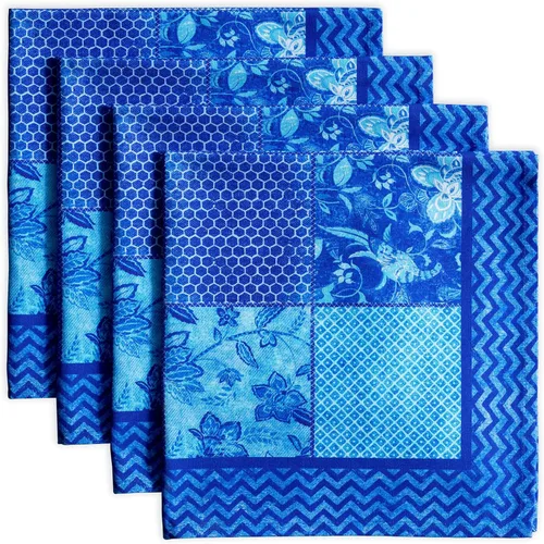Miniatura 23 de Maison d' Hermine Happy Florals - Juego de 4 servilletas 100% algodón suave y cómodo perfectas para cenas familiares, bodas, fiestas de cóctel, 063
