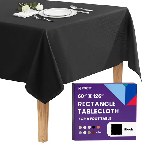 Miniatura 52 de Gee Di Moda - Mantel rectangular de 60 x 84 pulgadas – Mantel rectangular de poliéster lavable para mesa de 5 pies