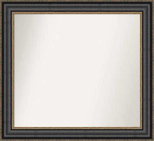 Miniatura 15 de Amanti Art Espejo personalizado, espejo de baño negro puente, espejo de pared o espejo de tocador de baño sobre el fregadero (26 x 26 pulgadas)