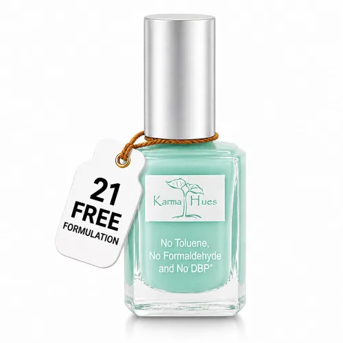 Karma Organic Esmalte de uñas natural, no tóxico, pintura de uñas vegana y libre de crueldad (caja azul pequeño)
