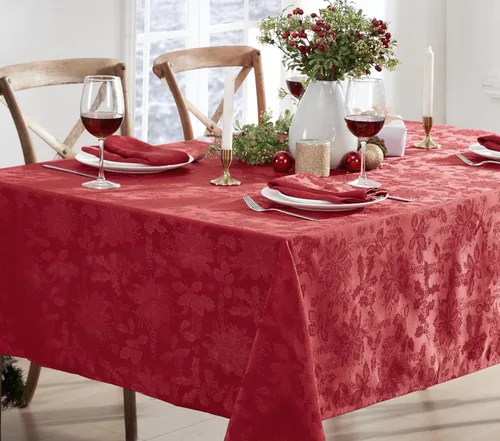 Miniatura 3 de Manteles y servilletas navideños de Carol Damasco sin suelo de hierro Rojo