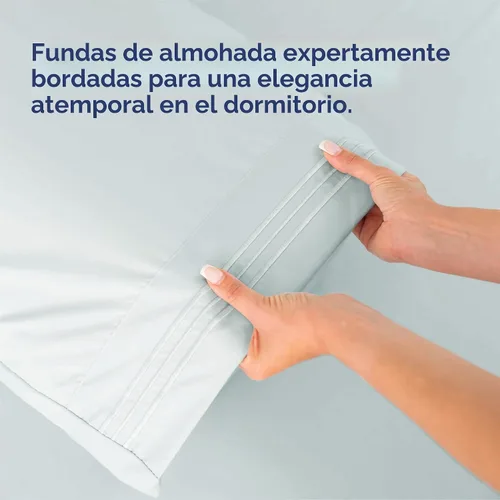 Miniatura 6 de Juego de sábanas de 4 piezas tamaño King, cómodas, transpirables y refrescantes, sábanas de lujo de hotel para mujeres y hombres, bolsillos 23