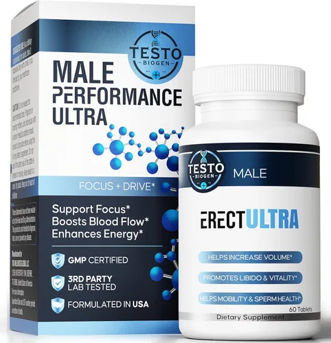 Suplemento de mejora masculina – Píldoras de rendimiento de acción rápida para hombres para el flujo sanguíneo – Tamaño y resistencia – Potenciador