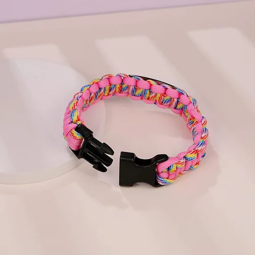 Miniatura 63 de Pulsera de alerta médica Paracord para hombres y mujeres Pulsera de identificación médica de acero inoxidable con hebillas de liberación lateral