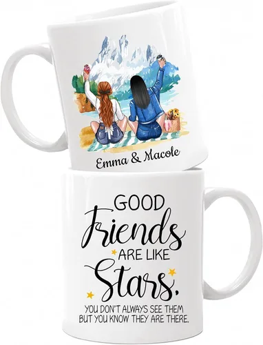 Miniatura 20 de Taza de café con texto en inglés "Best Friends Are The Sisters We Choose Ourselves We Choose Ourselves para mujeres, mejores amigas, taza de café