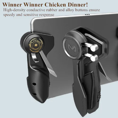 Miniatura 4 de PUBG - Controlador para tablet, Rakizbe 4 disparadores [operación de 6 dedos] Agarre sensible para disparar gamepad, compatible con iPad y tableta