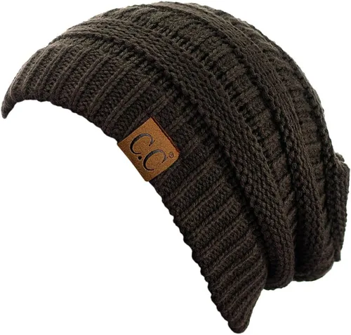 Miniatura 394 de C.C Trendy Warm Chunky Soft Stretch Cable Knit Beanie