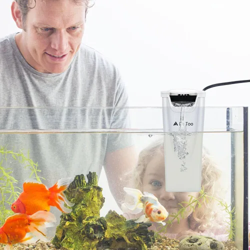 Miniatura 7 de DaToo Filtro de Potencia de Acuario en Tanque Ultra Silencioso Filtro de Tanque de Peces Pequeño 3W para Acuario de 1 a 10 Galones, Garantía de 1 Año