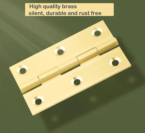 Miniatura 2 de 8 bisagras de latón macizo, bisagras de joyero, bisagras pequeñas con tornillos, adecuadas para baúl de joyería, caja de madera, caja