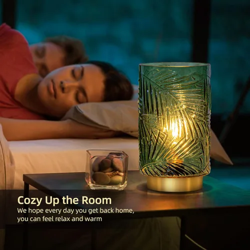 Miniatura 5 de Lámpara de mesa con pilas, lámparas inalámbricas para decoración del hogar, luz nocturna a pilas con bombilla LED con temporizador, luces
