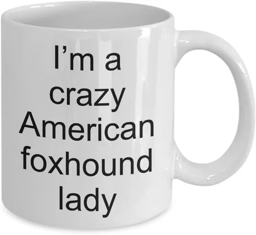 Miniatura 2 de Funny Mug American Foxhound - 11 or 15 oz Coffee Tea Cup with Unique saying Pedigree Dog