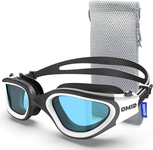 Miniatura 11 de OMID P2 Lite - Gafas de natación cómodas antivaho para hombres, mujeres, adultos y jóvenes Lente B2-azul Marco Blueblack