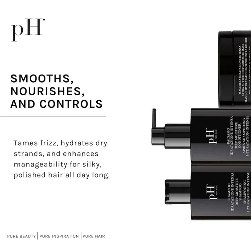 Miniatura 5 de pH PURE HAIR Set de humedad profunda: champú de humedad profunda (8.4 onzas) y acondicionador (8.4 onzas) con mascarilla extra de mantequilla