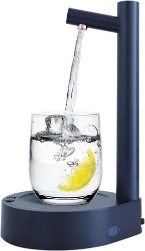 Desktop Water Bottle Dispenser, PLUZZ Portable Electric Water Pump for 5 Gallon Bottle, Bedside Water Dispenser for Home, Office, Camping, Outdoor -