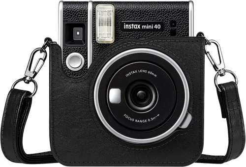 Miniatura 9 de Fintie Funda protectora para cámara instantánea Fujifilm Instax Mini 40 – Funda de piel vegana premium con correa ajustable extraíble