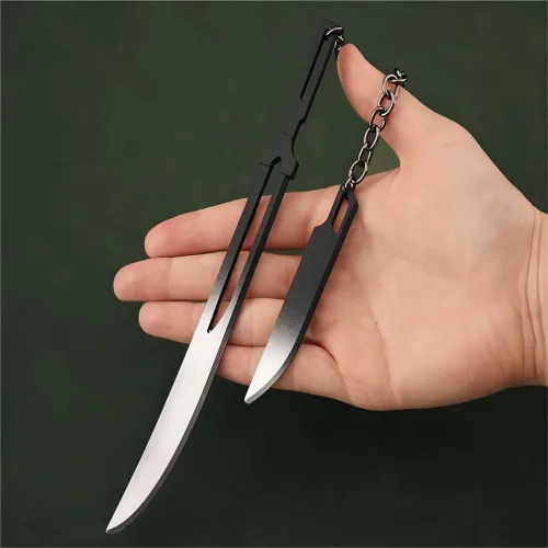 Miniatura 5 de FunBoat Ichigo Bankai - Llavero de espada - La verdadera Tensa Zangetsu y doble hoja de zangetsu de anime, regalo para niños, adolescentes, mujeres