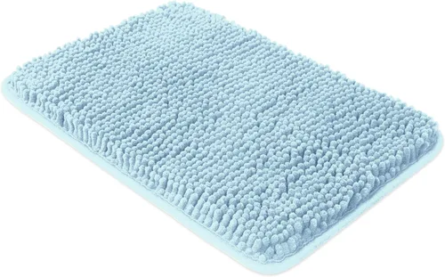 Miniatura 91 de Yeaban Alfombra de pasillo de baño de 24 x 72 pulgadas, antideslizante, alfombra de baño larga de felpilla gruesa, absorbente y lavable, alfombra