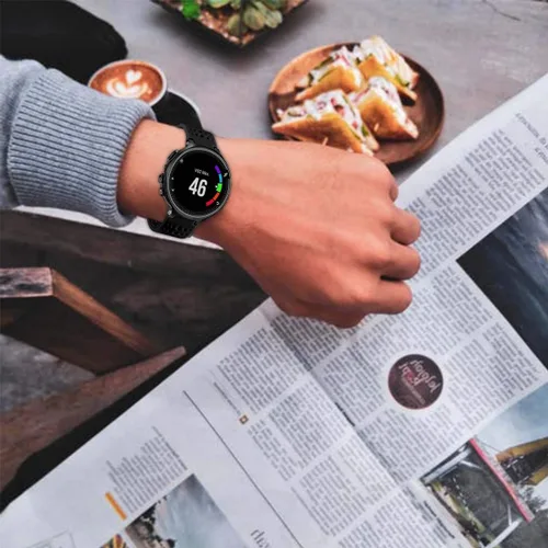 Miniatura 6 de GVangel - Correa compatible con reloj inteligente Garmin Forerunner 235, correa de silicona suave de repuesto para 220/230/235/620/630/735XT/235