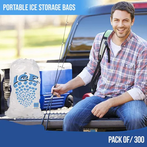 Miniatura 4 de Bolsas de hielo con cordón de 10 libras - Caja de 300