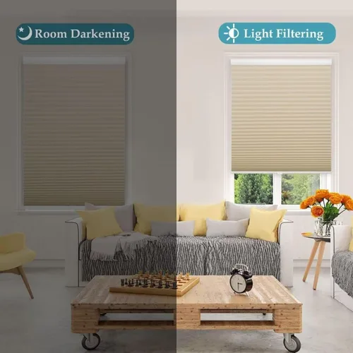 Miniatura 6 de MYshade Persianas celulares inalámbricas con filtro de luz de 1.5 pulgadas, aislamiento térmico, reducción de ruido, impermeables, tratamientos