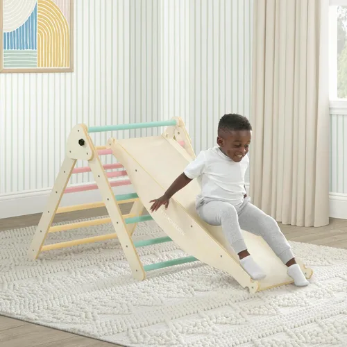 Miniatura 9 de Delta Children Lil' Climber Gym - Gimnasio de escalada en interiores / gimnasio de la jungla para niños - Juguete Montessori con arco