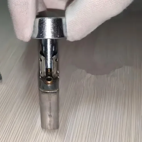 Miniatura 8 de Kit de herramientas de remache de placa de resorte de leva para encendedor de 7 piezas, juego de base de perforación compatible con encendedores