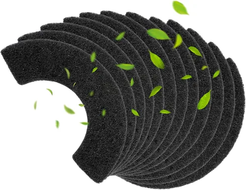 Paquete de 12 Filtros de Carbón Compatibles con el Modelo 4, Filtros de Caja de Arena para Gatos de Repuesto para Absorber Olores, Controlar la