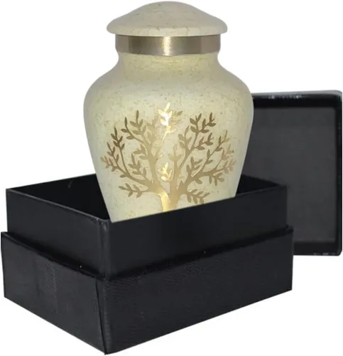Miniatura 9 de Tree of Life Urna de cremación grande para cenizas humanas 200 pulgadas cúbicas Urna decorativa para cenizas adultas mujeres y hombres, urnas