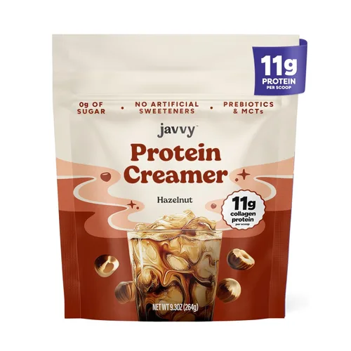 Miniatura 14 de Javvy Crema proteica para café, crema sin azúcar con 0.43 onzas de colágeno, aceite MCT, crema de café keto en polvo para el cabello, la piel