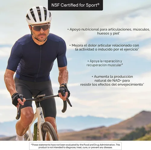 Miniatura 5 de THORNE - Collagen Fit - Polvo de Péptidos de Colágeno Sin Sabor con Ribosido de Nicotinamida - 15g de Péptidos de Colágeno y 14g de Proteína por